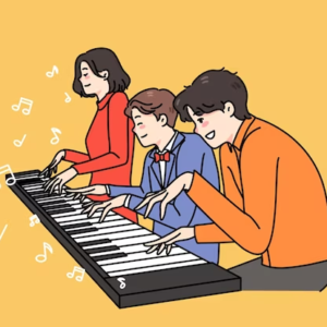 piano collectif CE2 au lycée